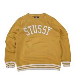 Stussy Men's Yellow Sweater